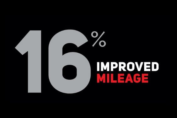 16% Improved Mileage Product Features
